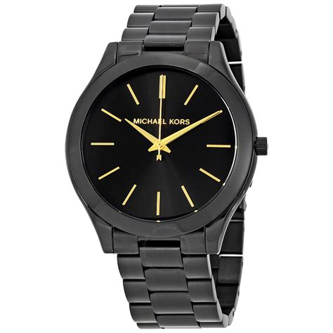 michael kors men's slim runway watch black|michael kors mk3221.